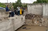 Supervisa Ismael Burgue�o trabajos de limpieza y desazolve en canal pluvial en Ribera del Bosque