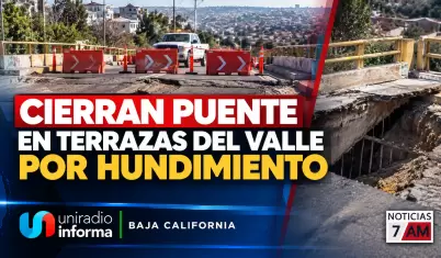 Cierran puente en Terrazas del Valle por hundimiento