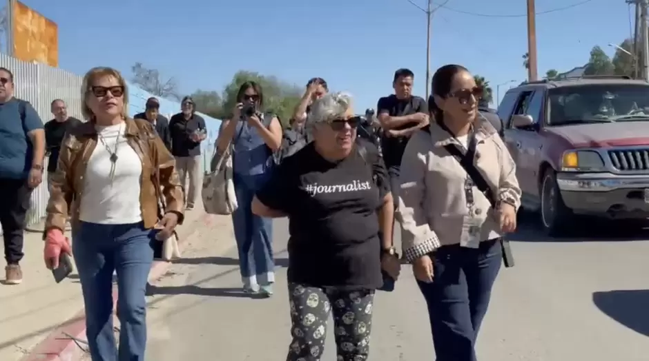 Periodistas se manifiestan en Tecate por agresión contra reportero