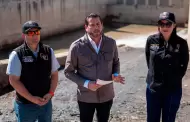 Da seguimiento Ismael Burgue�o Ruiz a la limpieza de los desarenadores Johnsito y Pasteje 1