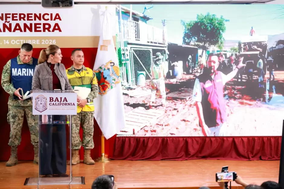 Mantiene Gobierno de Baja California acciones interinstitucionales y atención directa tras el paso de "Rachel"