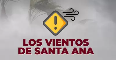 Pron�stico de vientos por condici�n Santa Ana