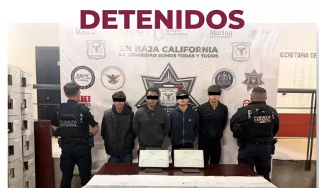 Asegura FESC dos armas de fuego y detiene a cuatro j�venes en Tijuana