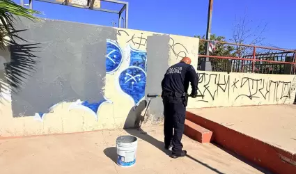 Recupera SSPCM canchas deportivas y recolecta 300 kilos de basura en la colonia 