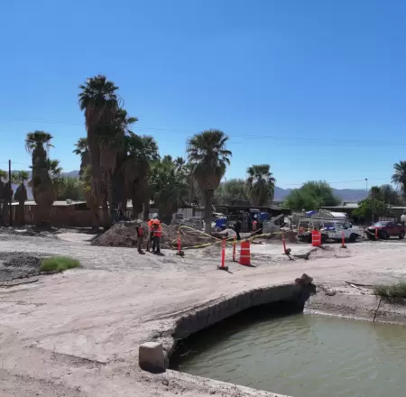 Construye CESPM red de agua potable en la colonia Ahumadita