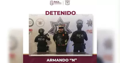 Captura Fuerza Estatal a hombre buscado por homicidio en Tecate