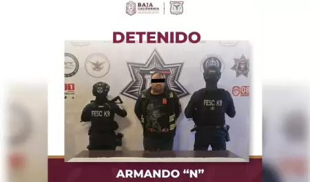 Captura Fuerza Estatal a hombre buscado por homicidio en Tecate