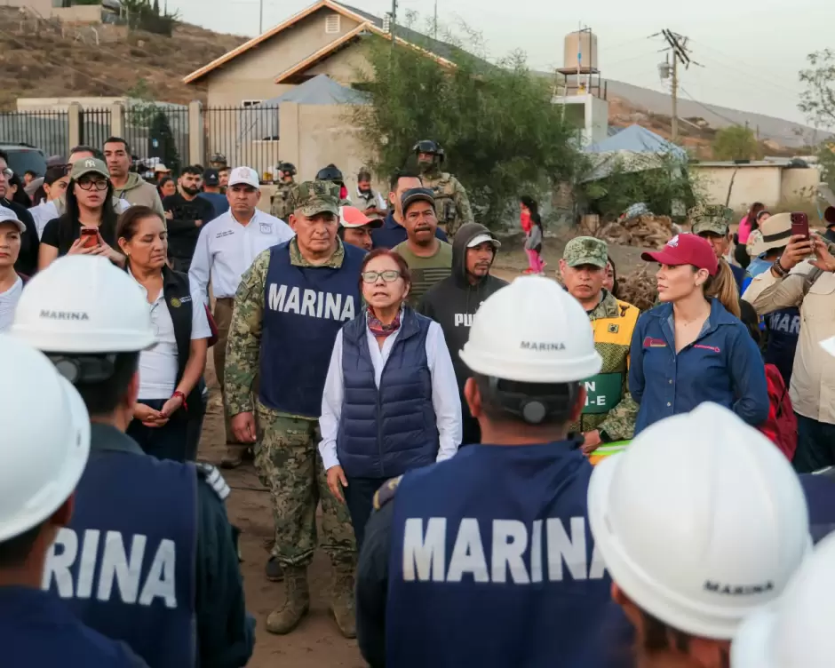 Gobierno de México y Baja California acuerdan ruta de atención para familias afectadas por lluvias