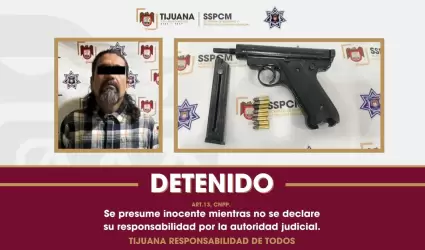 Detienen a hombre armado en la colonia Campestre Murua en Tijuana