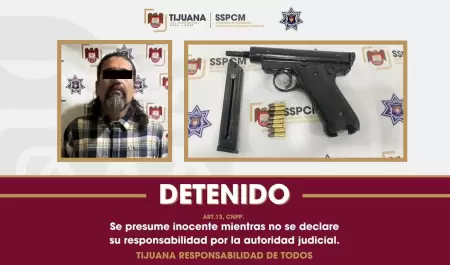 Detienen a hombre armado en la colonia Campestre Murua en Tijuana