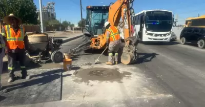 CESPM repone brocales y tapas de pozos de visita en carretera a San Luis
