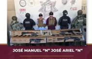 Detiene FESC a dos hombres y asegura armas, chalecos bal�sticos y "ponchallantas" en La Rumorosa