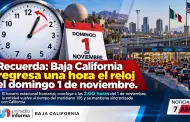 Recuerda: Baja California regresa una hora el reloj, este domingo 1 de noviembre