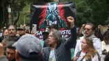 Protesta de trabajadores del IMSS