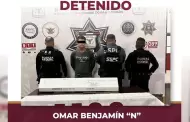 Captura Fuerza Estatal a presunto "halc�n" en Tijuana; se le asegur� un arma larga abastecida