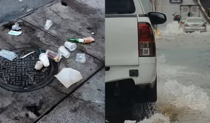 Exhorta Secretar�a de Medio Ambiente a no tirar basura para prevenir inundacione