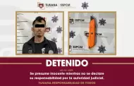 Arrestan agentes municipales a un hombre por presunta violencia contra una mujer y amenazas con arma punzocortante