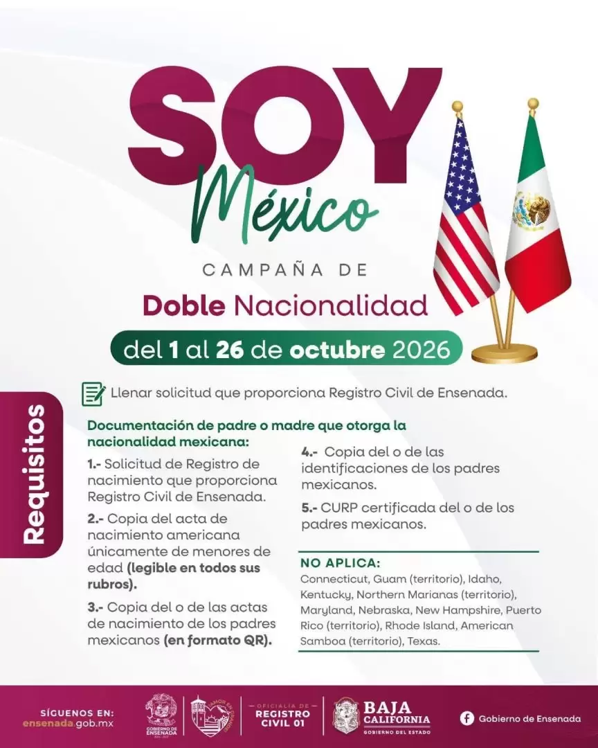 Campaña "Soy México" para el registro de doble nacionalidad