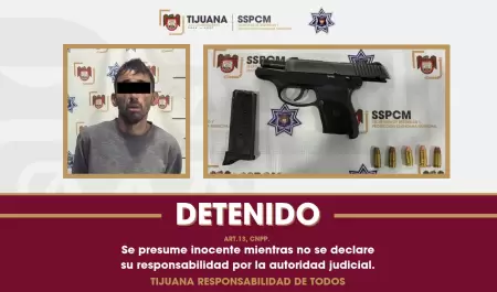 Detiene SSPCM a hombre por presunta portaci�n ilegal de arma de fuego