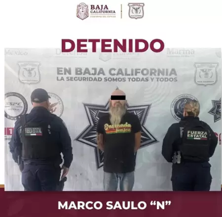 Captura Fuerza Estatal a presunto pederasta en Ensenada