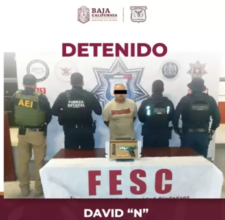 Operativo conjunto en Rosarito permite detenci�n de sujeto armado
