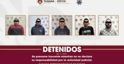 SSPCM detiene a cinco personas y asegura m�s de 100 envoltorios de presuntas dro