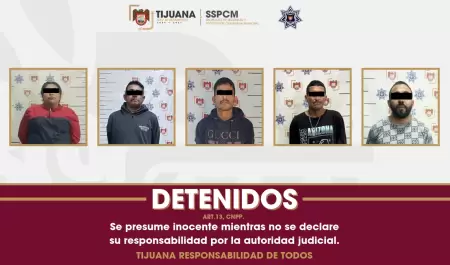 SSPCM detiene a cinco personas y asegura m�s de 100 envoltorios de presuntas dro