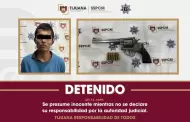 Detiene Polic�a Municipal a hombre en posesi�n de un arma tipo rev�lver