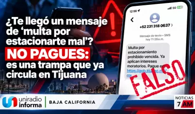 �Te lleg� un mensaje de "multa por estacionarte mal"?