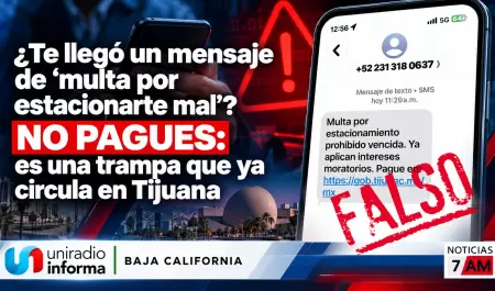 �Te lleg� un mensaje de "multa por estacionarte mal"?
