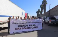Transportistas en Tijuana se suman a paro nacional: exigen frenar impacto fiscal y regulatorio binacional