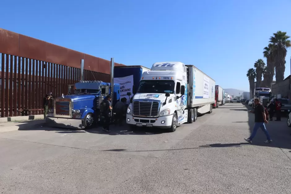 Transportistas en Tijuana