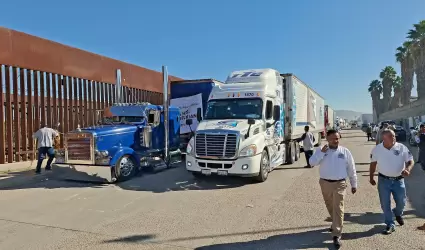 Protestan transportistas en Tijuana por inseguridad y costos