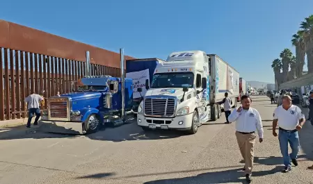 Protestan transportistas en Tijuana por inseguridad y costos