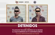 Caen dos hombres en Tijuana por presunto robo de cableado y da�os a transporte p�blico