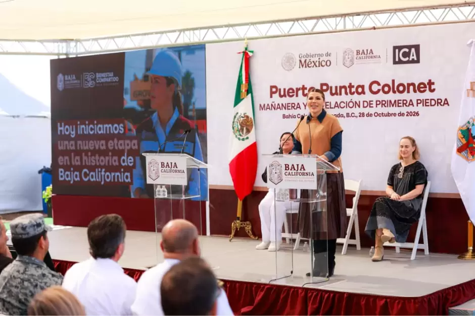 Colocan primera piedra del megapuerto Punta Colonet