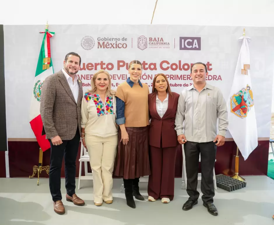 Colocan primera piedra del megapuerto Punta Colonet