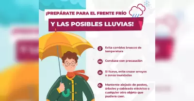 Informa Protecci�n Civil BC pron�stico de lluvias en la entidad durante el fin d