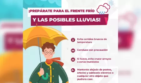 Informa Protecci�n Civil BC pron�stico de lluvias en la entidad durante el fin d