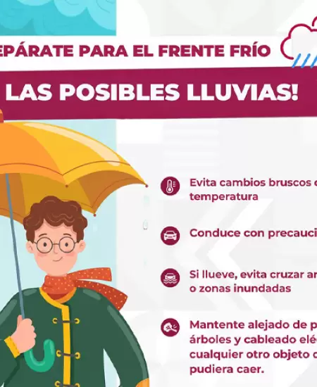 Informa Protecci�n Civil BC pron�stico de lluvias en la entidad durante el fin d