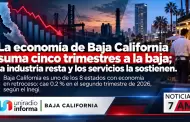 La econom�a de Baja California suma cinco trimestres a la baja; la industria resta y los servicios la sostienen