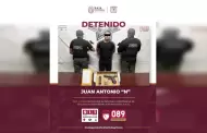 Fuerza estatal arresta a "El bocho" armado y con droga