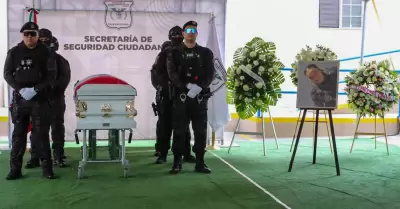 Despiden con honores a la agente Dafny Astrid Manzano C�rdova
