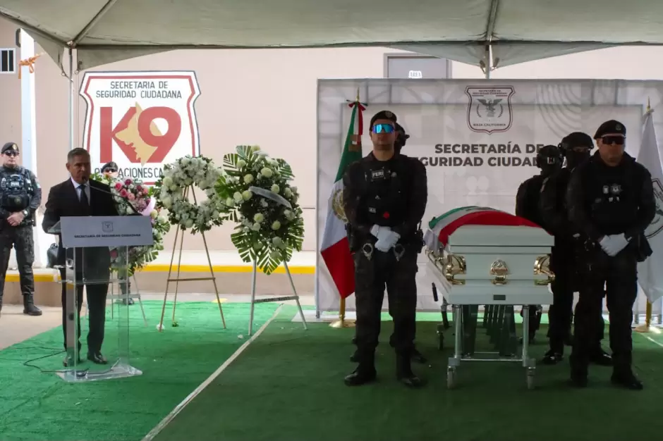 Despiden con honores a la agente Dafny Astrid Manzano Córdova