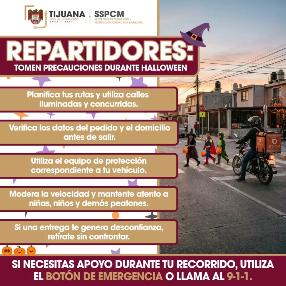 Desplegar�n m�s de 180 polic�as en Zona Centro por festejos de Halloween