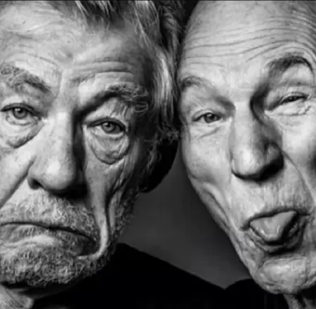Ian McKellen y Patrick Stewart