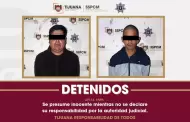 Aseguran polic�as municipales a dos hombres por presuntos delitos contra la salud y portaci�n de un cargador para arma de fuego