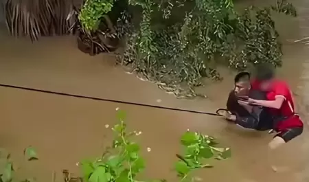 Rescatan a menor