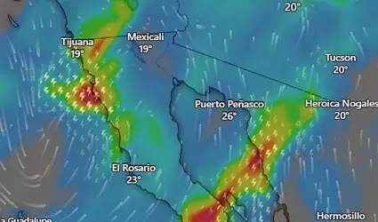 Pronostican lluvias intensas, vientos fuertes y descenso de temperatura.