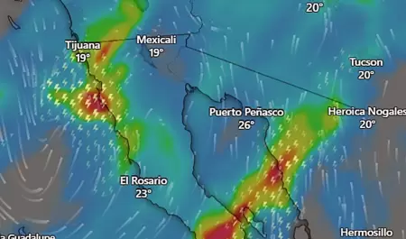 Pronostican lluvias intensas, vientos fuertes y descenso de temperatura.